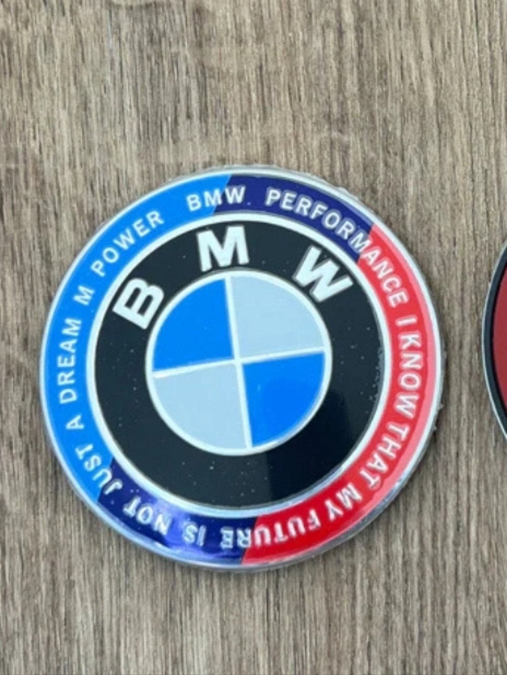 BMW 50th anniversary hood OR trunk badge emblem Choose 1